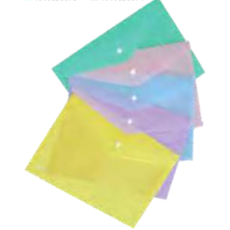 NEXX PP Button Envelope A4 Pastel 